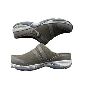 Easy Spirit Shoes Slides Seequinox Olive green Suede Women’s Mule 7.5 M